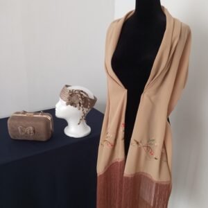 Conjunto Chal, Tocado Charlestón y Bolso
