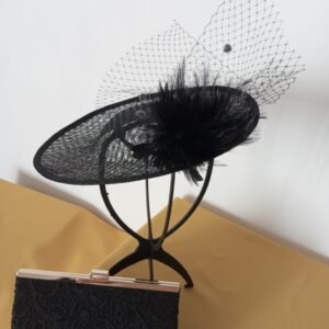Conjunto en Negro Sombrero y Bolso - Cartera